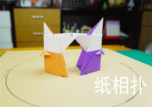 怎么用纸折相扑人玩具（折纸相扑玩具教程图解）