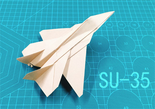苏—35纸飞机的折法（苏—35战斗机折法教程）
