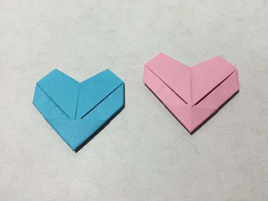 爱心折纸方法图解大全（爱心怎么折最简单的）