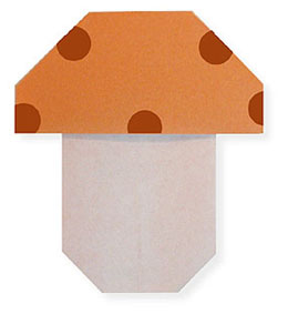 蘑菇折纸的图文教程