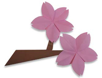 樱花折纸的图文教程​