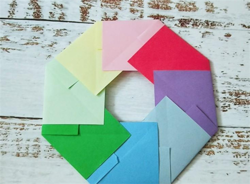 折纸教程：8张彩纸折出的朋友圈，简单好看，创意满满